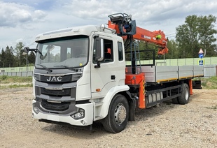 JAC N180 (МРМ 20т) КМУ SHIMEI KTS-SK8E5 (8т) БОРТ 8,2×2,55×0,6